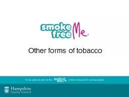 PPT-Other forms of tobacco