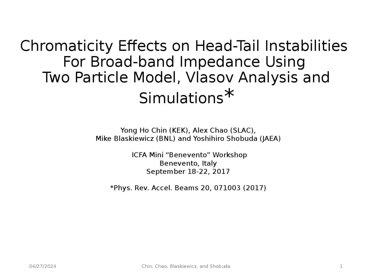 PPT-Chromaticity Effects on Head-Tail Instabilities