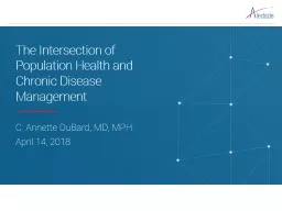 The Intersection of Population Health and Chronic Disease Management