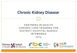 Chronic Kidney Disease Partners In Health