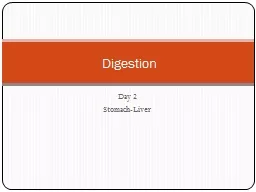 Day 2  Stomach-Liver Digestion