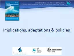 PPT-Implications, adaptations & policies