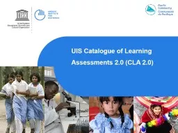 UIS Catalogue of Learning Assessments 2.0 (CLA 2.0