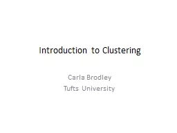 Introduction to Clustering