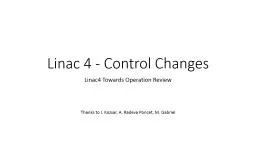 Linac  4 - Control Changes