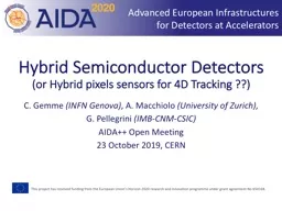 Hybrid Semiconductor Detectors