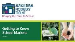 Getting to Know School Markets​