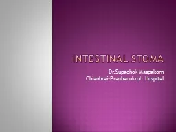 Intestinal stoma Dr.Supachok