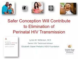 PPT-Safer Conception Wi ll Contribute to Elimination of