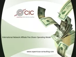 International Network Affiliate Fee Share Operating Model