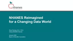 NHANES Reimagined for a Changing Data World