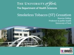 Smokeless Tobacco (ST) Cessation