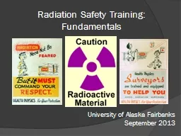 Radiation Safety Training:  Fundamentals