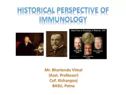 Historical Perspective of Immunology