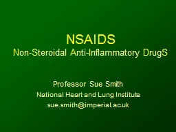 NSAIDS N on- S teroidal