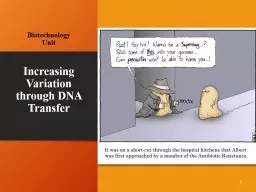 Increasing Variation through DNA Transfer