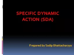 SPECIFIC DYNAMIC ACTION (SDA)