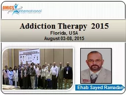 Ehab Sayed Ramadan Addiction Therapy 2015