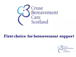 First choice for bereavement support