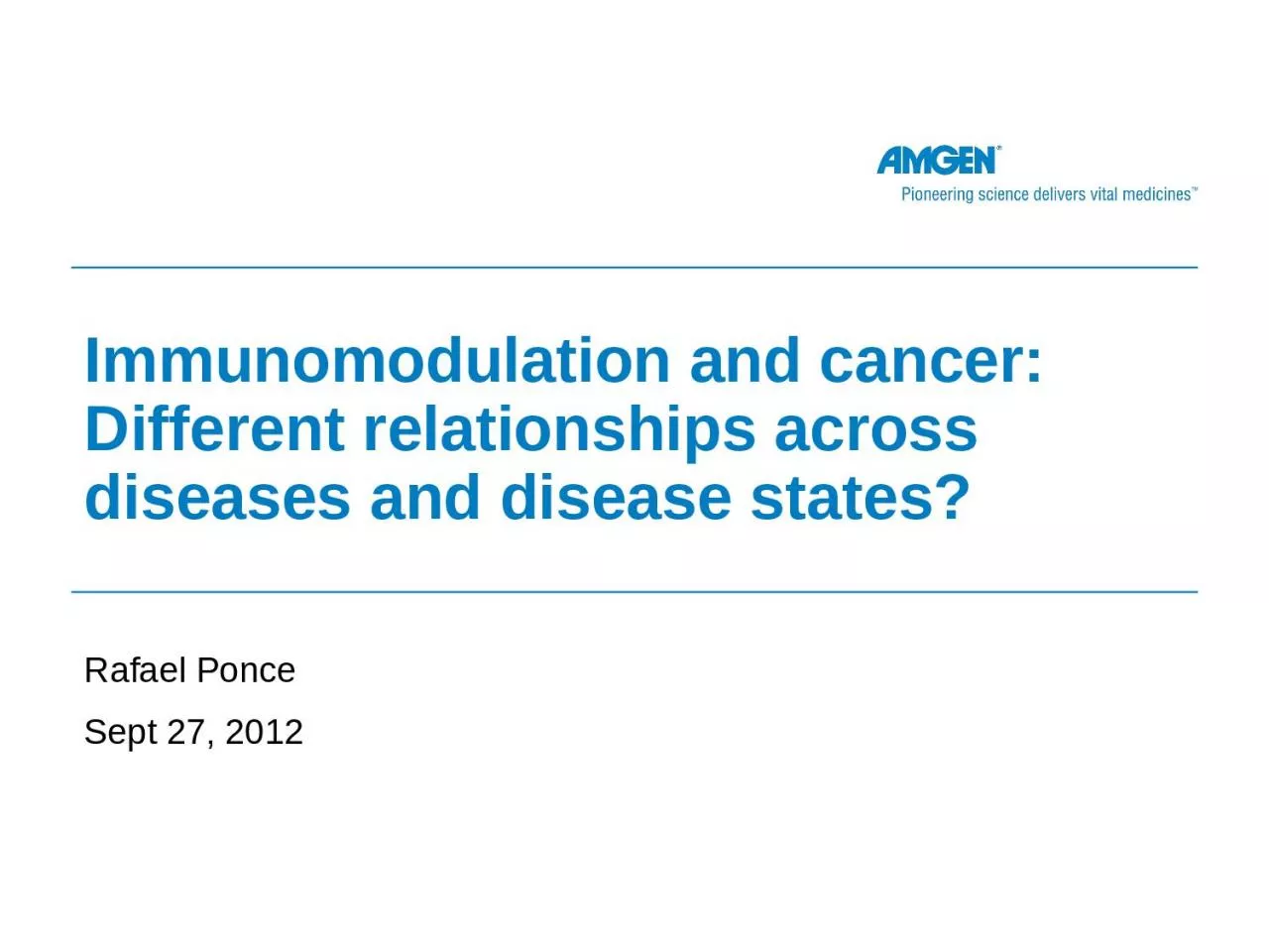 Immunomodulation and cancer: Different relationships across diseases and disease states?