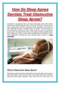 How Do Sleep Apnea Dentists Treat Obstructive Sleep Apnea?