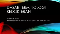 Dasar   Terminologi   Kedokteran