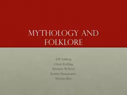 Mythology and folklore Jeff