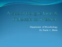 A case of Dengue Virus &