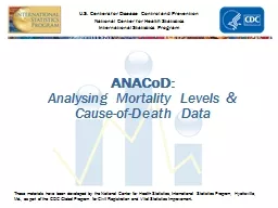 ANACoD :  Analysing  Mortality