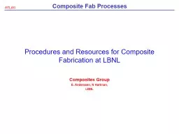 Procedures and Resources for Composite Fabrication at LBNL