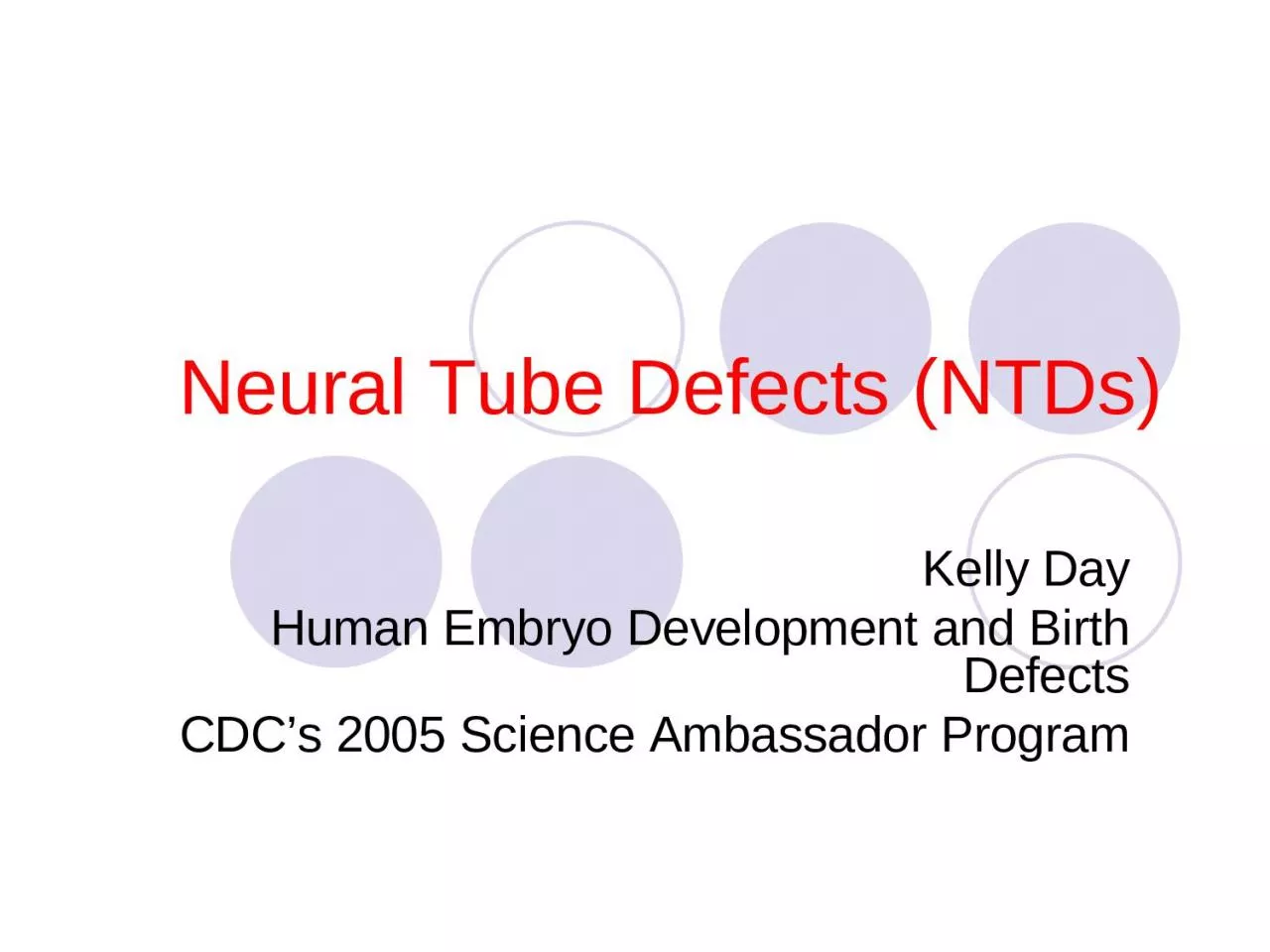 PPT-Neural Tube Defects (NTDs)