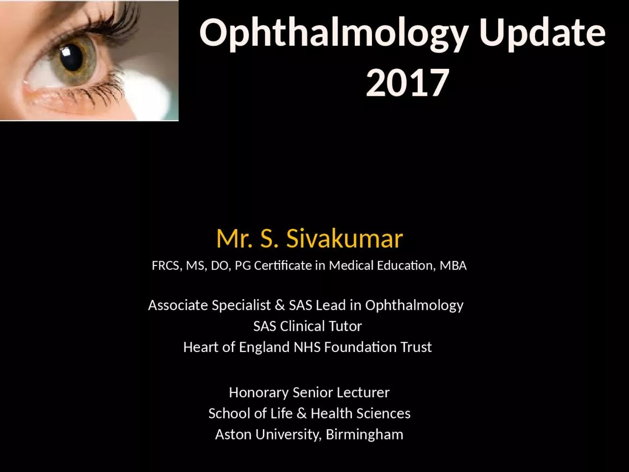 PPT-Ophthalmology Update 2017