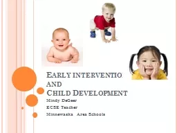 Early intervention  and Child Development