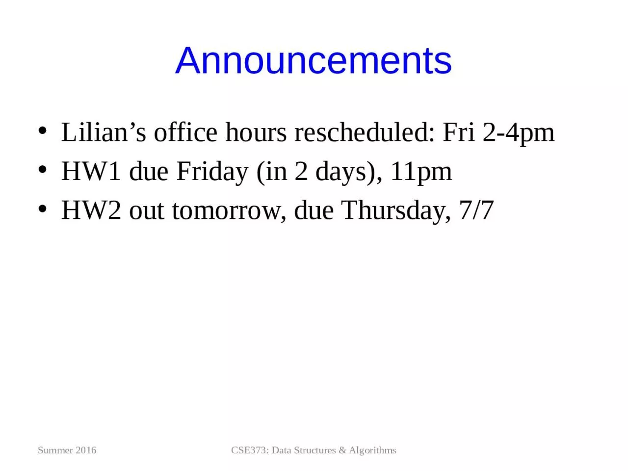 PPT-Announcements Lilian’s