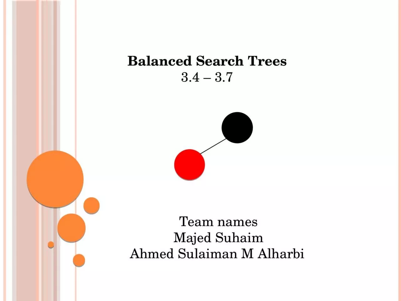 PPT-Balanced Search Trees 3.4 – 3.7