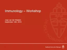 Immunology –  Workshop