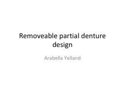 Removeable  partial denture design