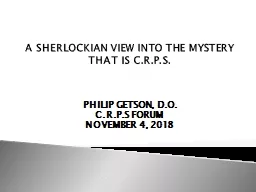 A SHERLOCKIAN VIEW INTO THE MYSTERY THAT IS C.R.P.S.