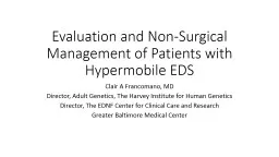 Evaluation and Non-Surgical Management of Patients with Hypermobile EDS