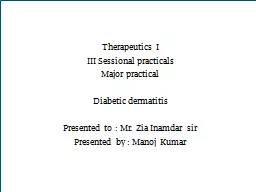 Therapeutics I III  Sessional