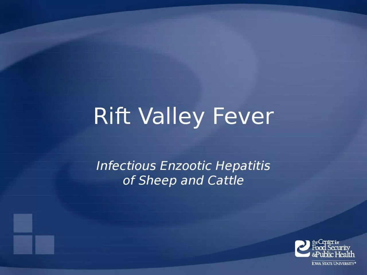 PPT-Rift Valley Fever Infectious Enzootic Hepatitis