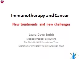 Immunotherapy and Cancer