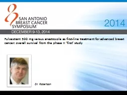 Fulvestrant  500 mg versus