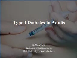 Type 1 Diabetes In Adults