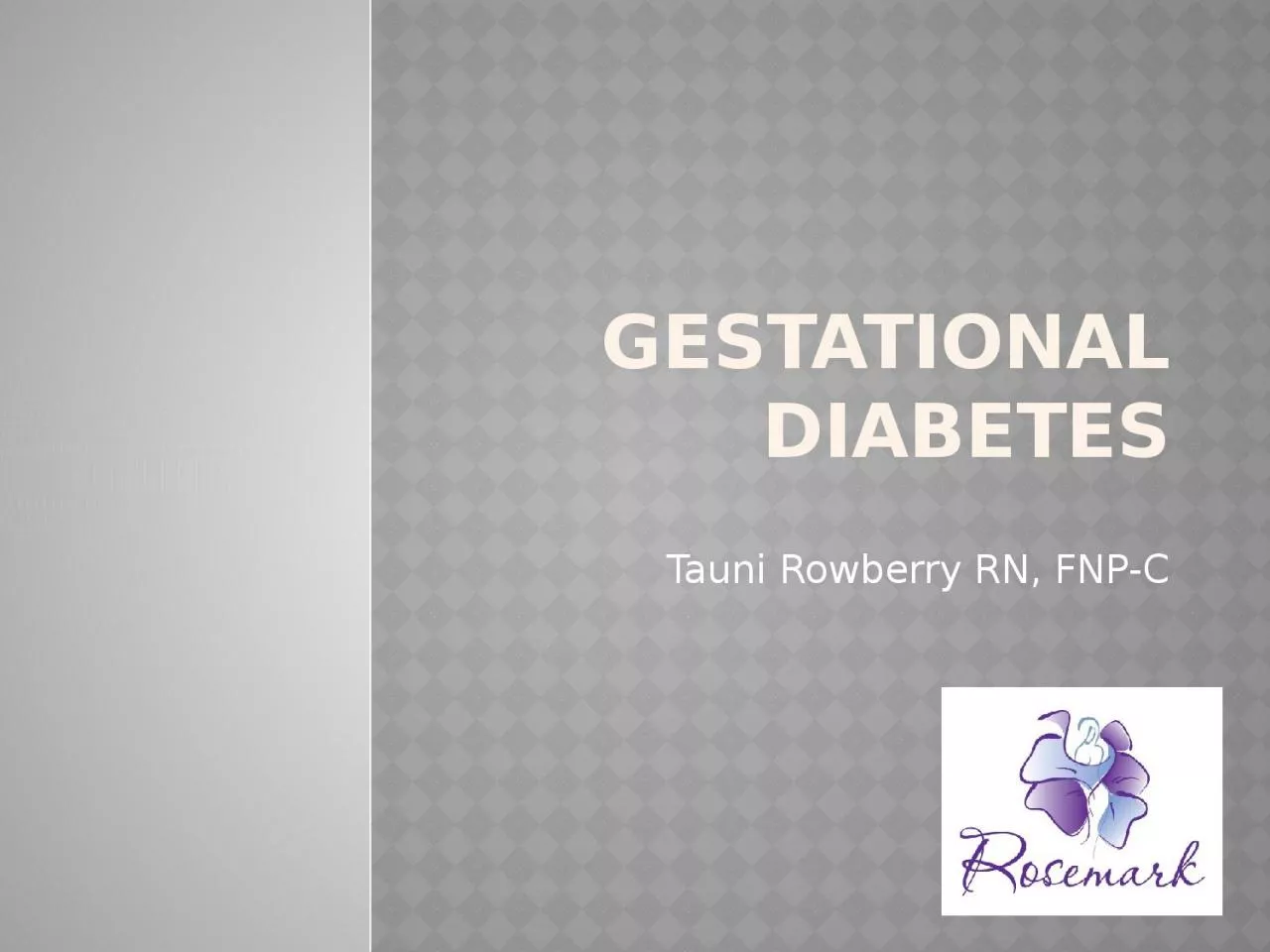 PPT-Gestational Diabetes Tauni