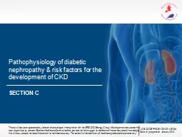 Section C Pathophysiology of diabetic nephropathy & risk factors for the development