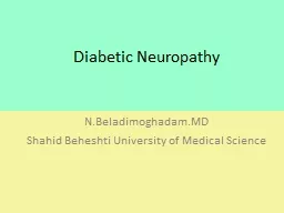 Diabetic Neuropathy N.Beladimoghadam.MD