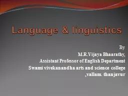 Language & linguistics