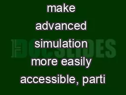 Fortissimo will make advanced simulation more easily accessible, parti