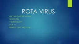 ROTA VIRUS   WISDOM CHINKERE IHUOMA